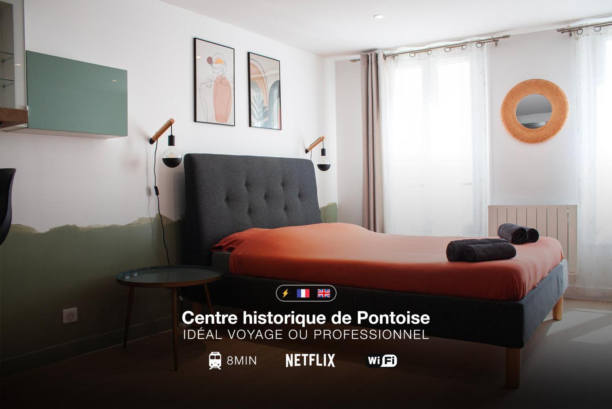 Appartement Studio cosy en plein cœur historique de Pontoise Extérieur photo